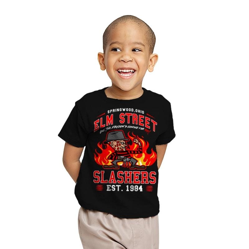 Elm Street Slashers - Youth T-Shirts RIPT Apparel X-small / Black