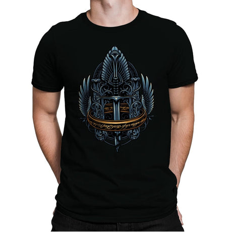 Emblem of a Forgotten King - Mens Premium T-Shirts RIPT Apparel Small / Black