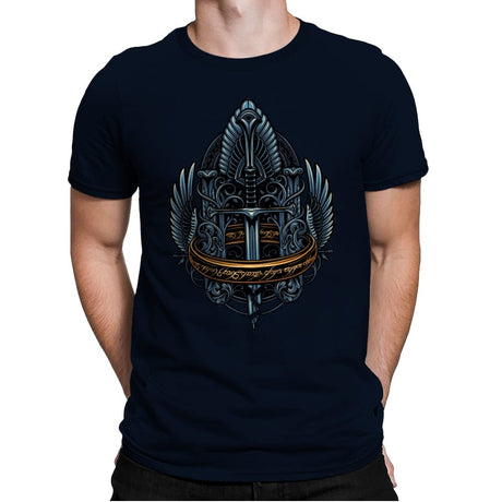 Emblem of a Forgotten King - Mens Premium T-Shirts RIPT Apparel Small / Midnight Navy