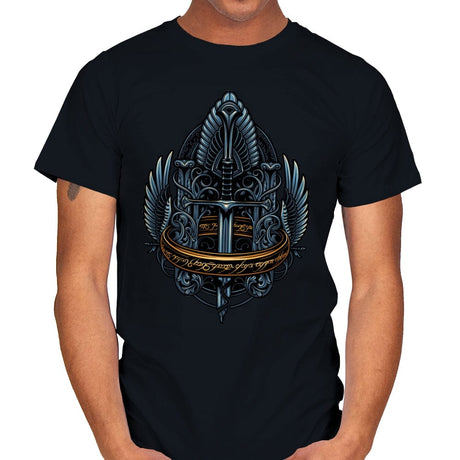 Emblem of a Forgotten King - Mens T-Shirts RIPT Apparel Small / Black