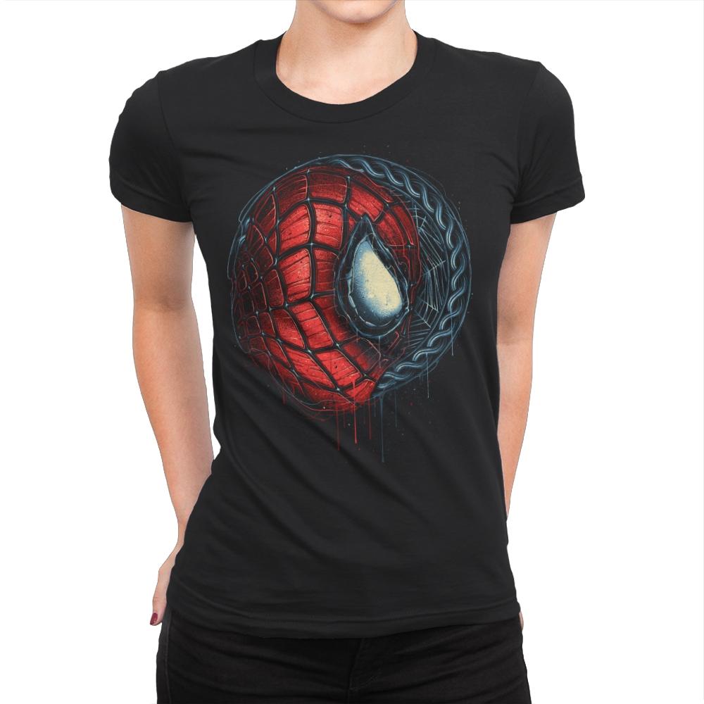 Emblem of the Spider - Womens Premium T-Shirts RIPT Apparel Small / Black