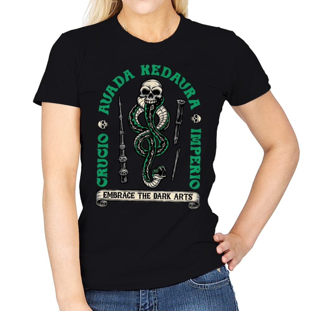 Embrace the Dark Arts - Womens T-Shirts RIPT Apparel Small / Black
