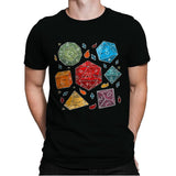 Embroidery Dice - Mens Premium T-Shirts RIPT Apparel Small / Black