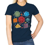 Embroidery Dice - Womens T-Shirts RIPT Apparel Small / Navy