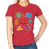 Embroidery Dice - Womens T-Shirts RIPT Apparel Small / Red