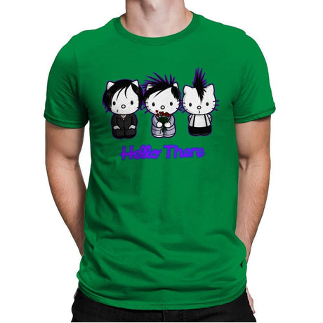 Emo Kitties - Mens Premium T-Shirts RIPT Apparel Small / Kelly