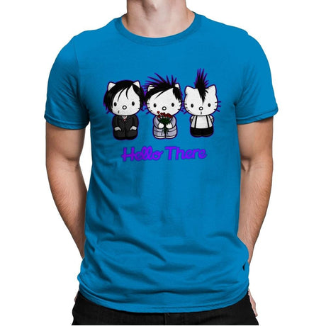 Emo Kitties - Mens Premium T-Shirts RIPT Apparel Small / Turqouise