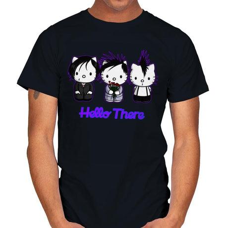 Emo Kitties - Mens T-Shirts RIPT Apparel Small / Black