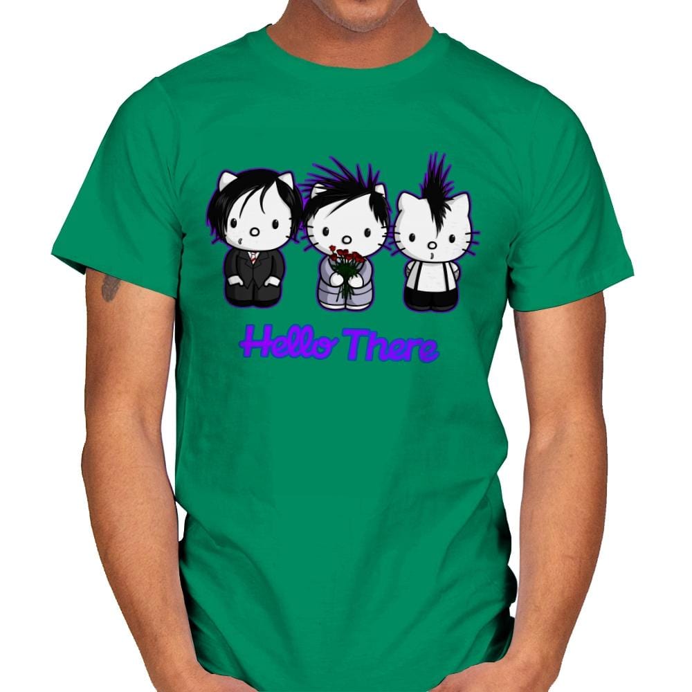 Emo Kitties - Mens T-Shirts RIPT Apparel Small / Kelly
