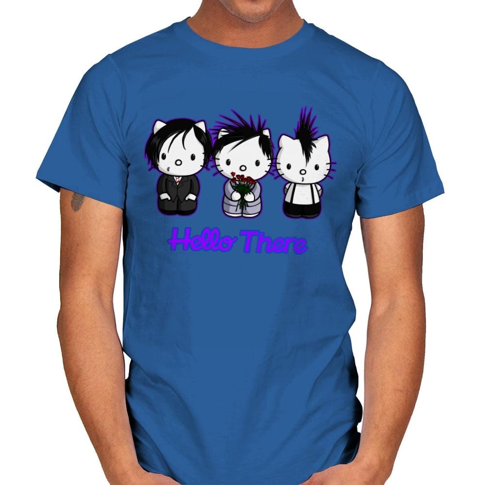 Emo Kitties - Mens T-Shirts RIPT Apparel Small / Royal