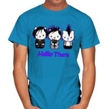 Emo Kitties - Mens T-Shirts RIPT Apparel Small / Sapphire