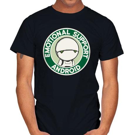 Emotional Support Android - Mens T-Shirts RIPT Apparel Small / Black