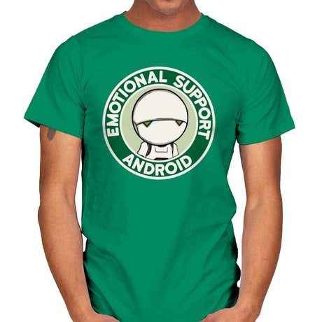 Emotional Support Android - Mens T-Shirts RIPT Apparel Small / Kelly