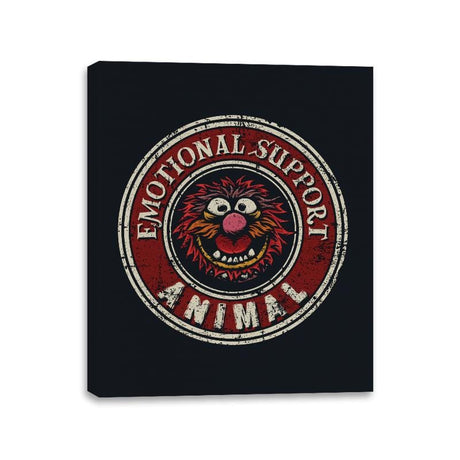 Emotional Support Animal - Canvas Wraps Canvas Wraps RIPT Apparel 11x14 / Black