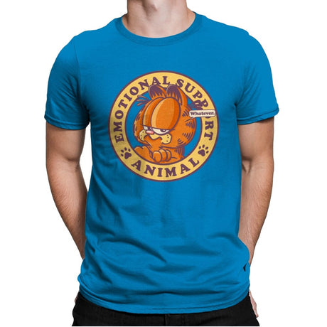 Emotional Support Cat - Mens Premium T-Shirts RIPT Apparel Small / Turqouise
