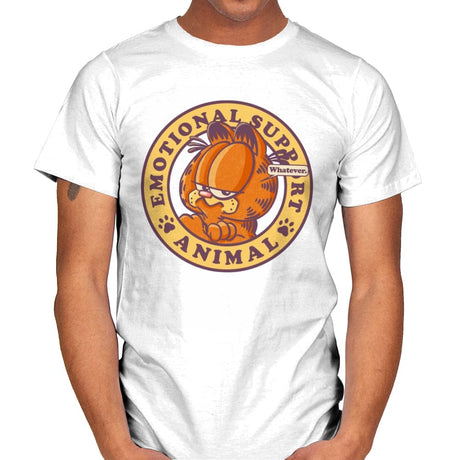 Emotional Support Cat - Mens T-Shirts RIPT Apparel Small / White