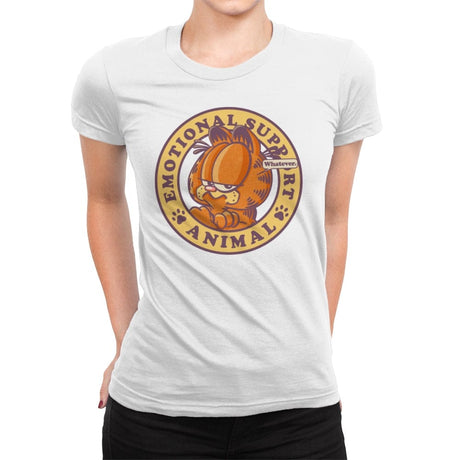 Emotional Support Cat - Womens Premium T-Shirts RIPT Apparel Small / White