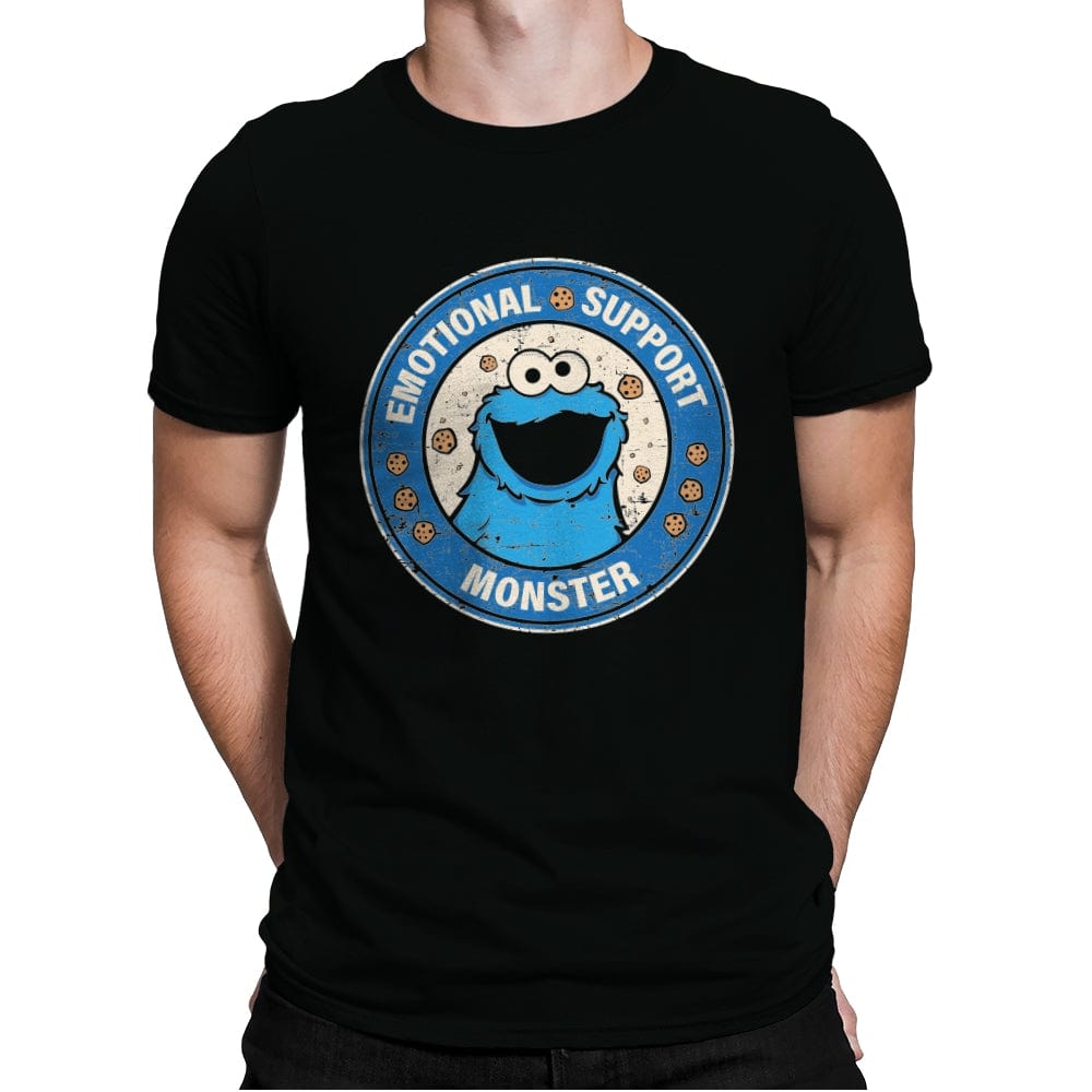Emotional Support Monster - Mens Premium T-Shirts RIPT Apparel Small / Black