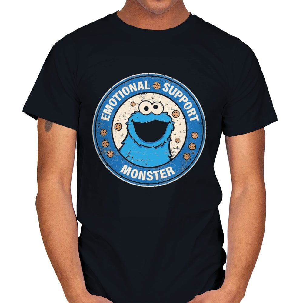 Emotional Support Monster - Mens T-Shirts RIPT Apparel Small / Black