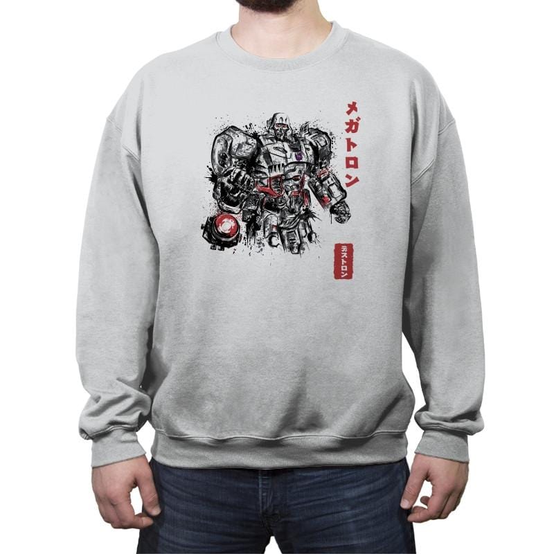 Emperor of Destruction - Crew Neck Sweatshirt Crew Neck Sweatshirt RIPT Apparel Small / Sport Gray
