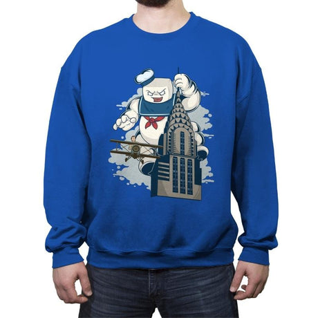 Empire Stay-T Building - Crew Neck Sweatshirt Crew Neck Sweatshirt RIPT Apparel Small / Royal