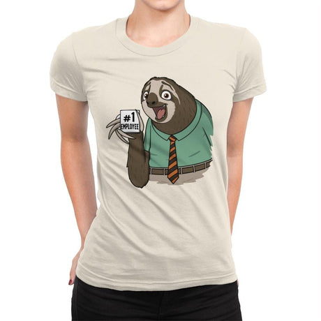 Employee Number 1 - Womens Premium T-Shirts RIPT Apparel Small / Natural