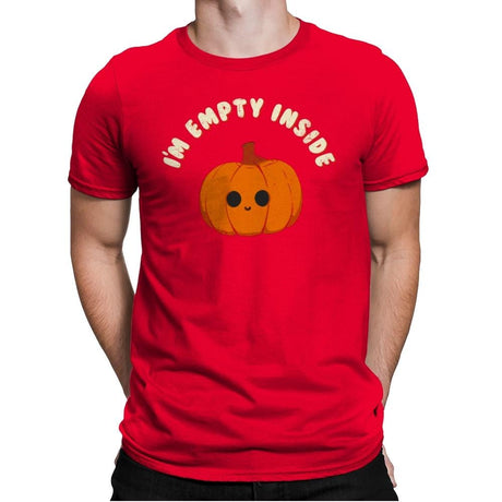 Empty Inside - Mens Premium T-Shirts RIPT Apparel Small / Red
