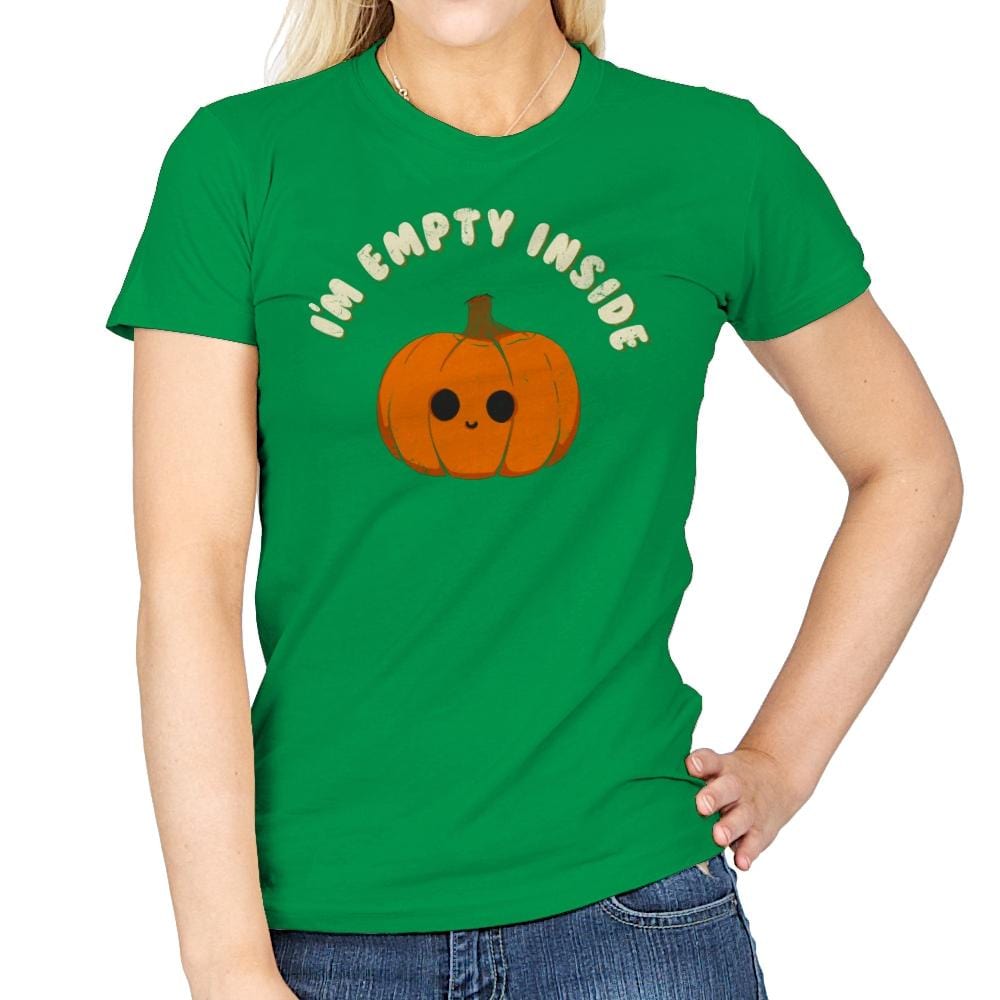 Empty Inside - Womens T-Shirts RIPT Apparel Small / Irish Green