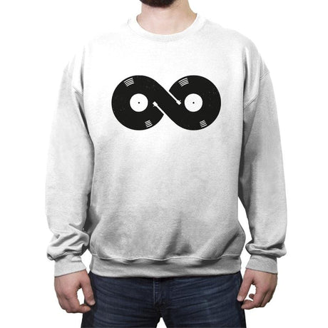 Endless Music - Crew Neck Sweatshirt Crew Neck Sweatshirt RIPT Apparel Small / White