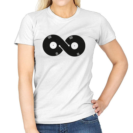 Endless Music - Womens T-Shirts RIPT Apparel Small / White