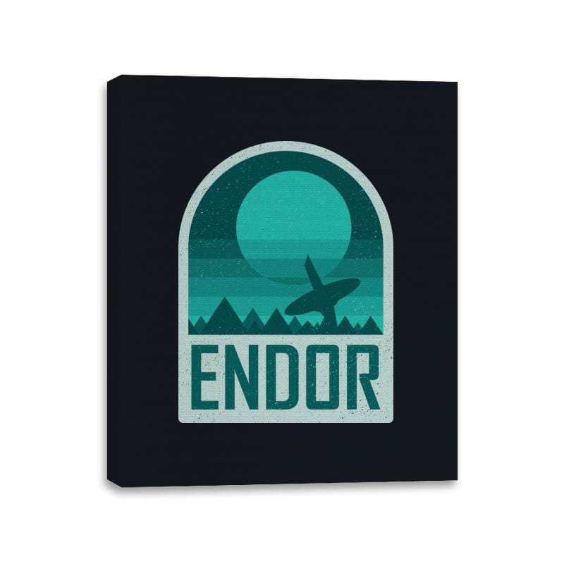 Endor - Geometric and Minimalist Series - Canvas Wraps Canvas Wraps RIPT Apparel 11x14 / Black