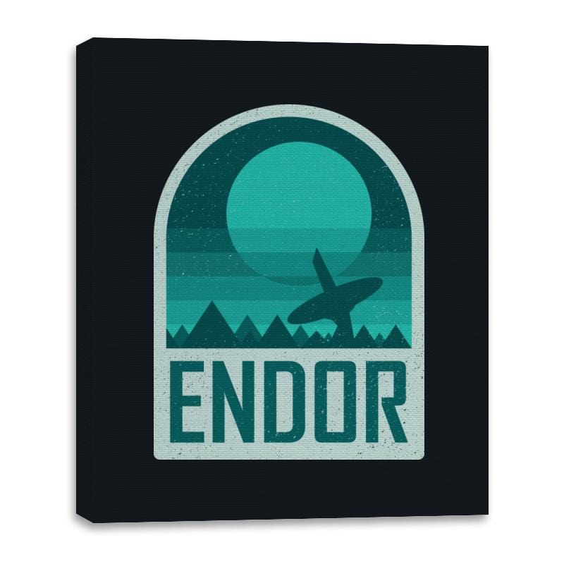 Endor - Geometric and Minimalist Series - Canvas Wraps Canvas Wraps RIPT Apparel 16x20 / Black