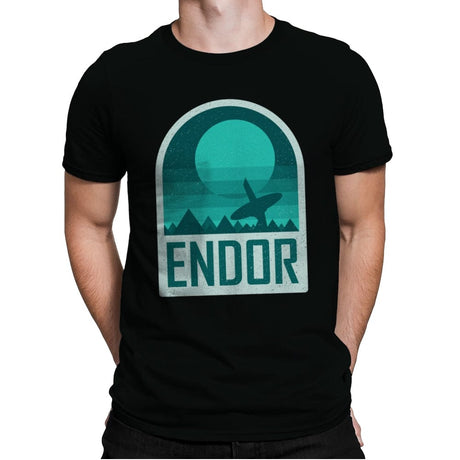 Endor - Geometric and Minimalist Series - Mens Premium T-Shirts RIPT Apparel Small / Black
