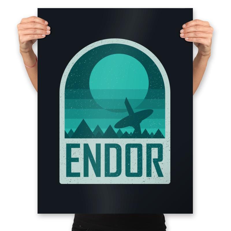 Endor - Geometric and Minimalist Series - Prints Posters RIPT Apparel 18x24 / Black