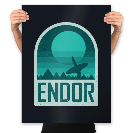 Endor - Geometric and Minimalist Series - Prints Posters RIPT Apparel 18x24 / Black
