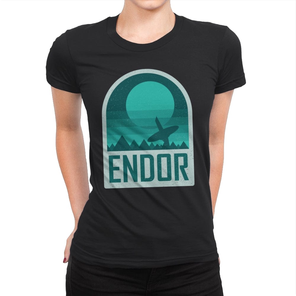 Endor - Geometric and Minimalist Series - Womens Premium T-Shirts RIPT Apparel Small / Black