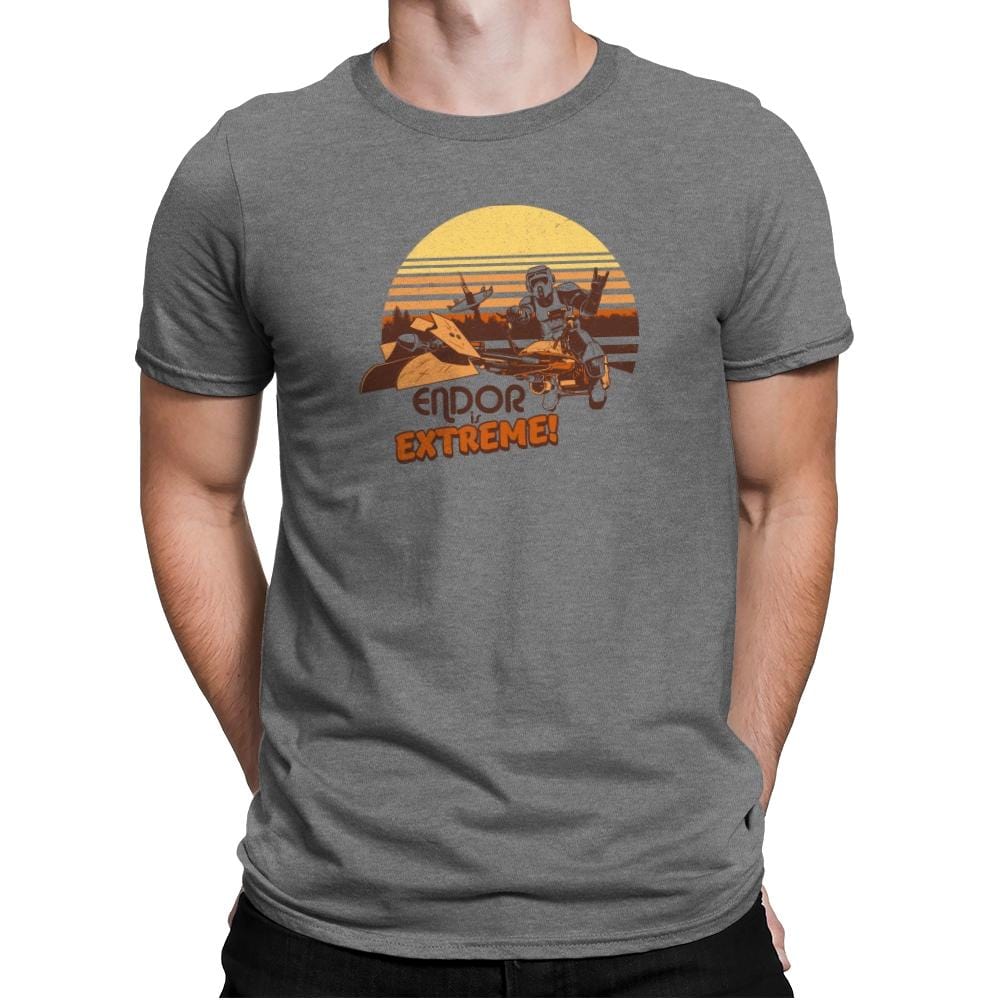 Endor is Extreme Exclusive - Mens Premium T-Shirts RIPT Apparel Small / Heather Grey