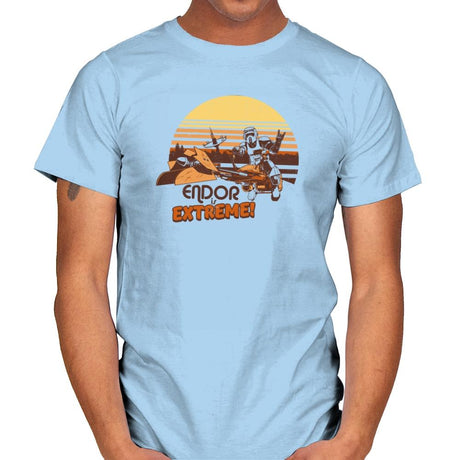 Endor is Extreme Exclusive - Mens T-Shirts RIPT Apparel Small / Light Blue
