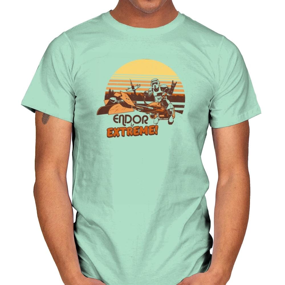 Endor is Extreme Exclusive - Mens T-Shirts RIPT Apparel Small / Mint Green
