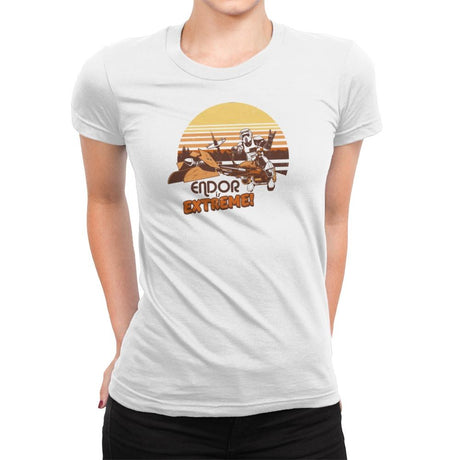 Endor is Extreme Exclusive - Womens Premium T-Shirts RIPT Apparel Small / White