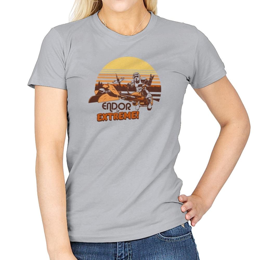 Endor is Extreme Exclusive - Womens T-Shirts RIPT Apparel Small / Sport Grey
