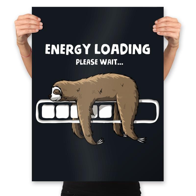 Energy loading - Prints Posters RIPT Apparel 18x24 / Black