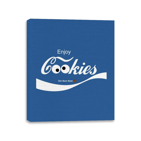 Enjoy Cookies - Canvas Wraps Canvas Wraps RIPT Apparel 11x14 / Royal