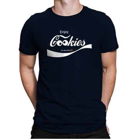 Enjoy Cookies - Mens Premium T-Shirts RIPT Apparel Small / Midnight Navy