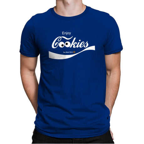 Enjoy Cookies - Mens Premium T-Shirts RIPT Apparel Small / Royal