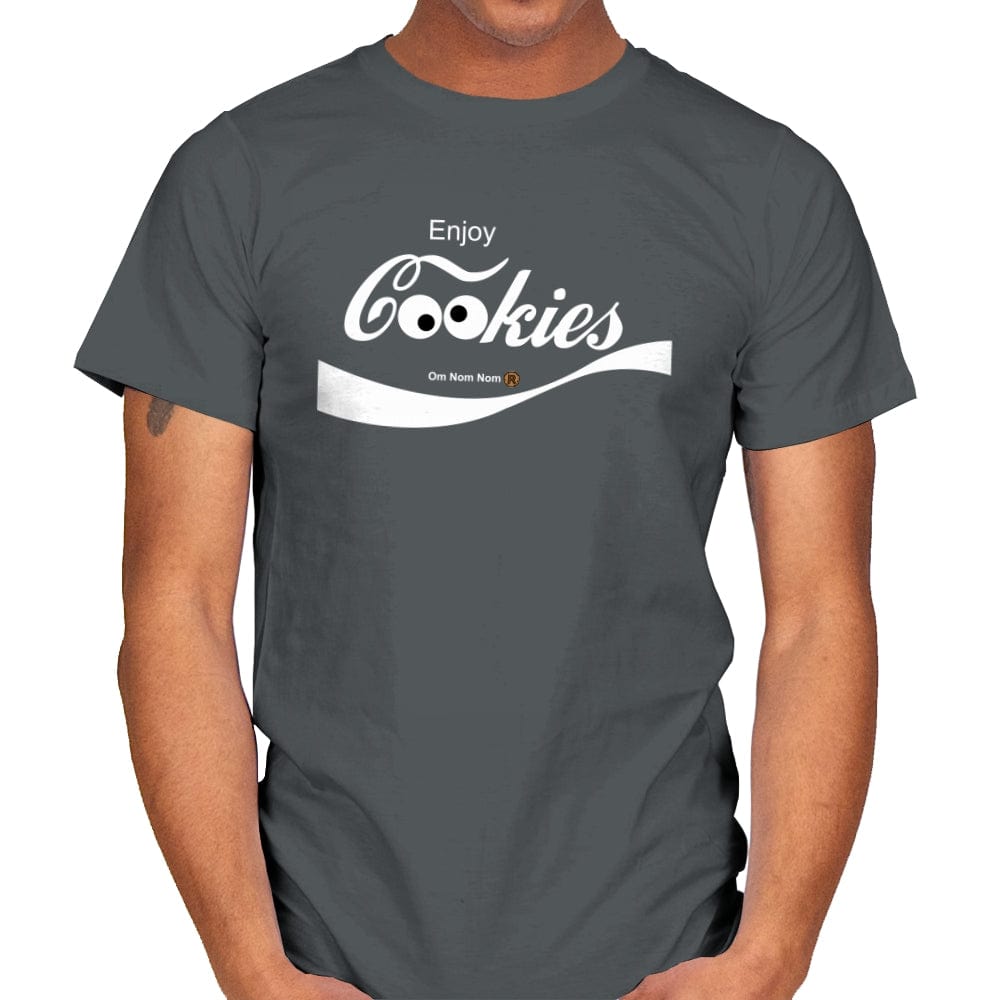 Enjoy Cookies - Mens T-Shirts RIPT Apparel Small / Charcoal