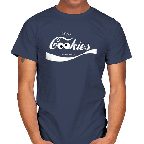 Enjoy Cookies - Mens T-Shirts RIPT Apparel Small / Navy