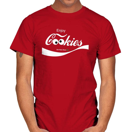 Enjoy Cookies - Mens T-Shirts RIPT Apparel Small / Red
