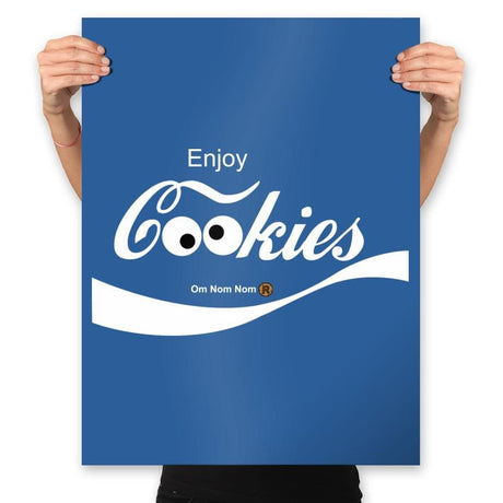 Enjoy Cookies - Prints Posters RIPT Apparel 18x24 / Royal
