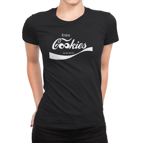 Enjoy Cookies - Womens Premium T-Shirts RIPT Apparel Small / Black